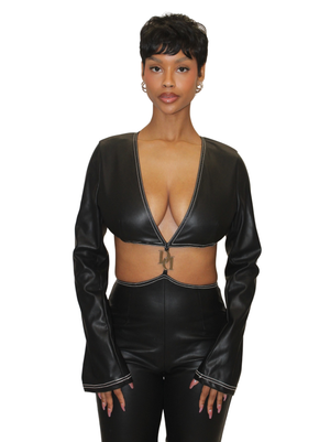 Leather Dream Jumpsuit Black