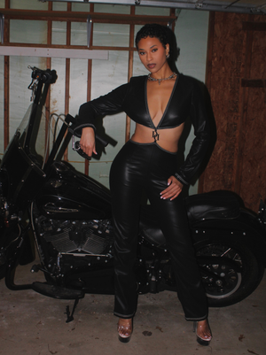 Leather Dream Jumpsuit Black