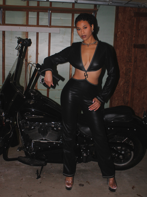 Leather Dream Jumpsuit Black