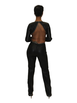 Leather Dream Jumpsuit Black