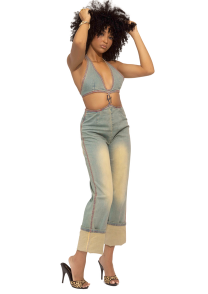 Denim Dream Washed Jumpsuit