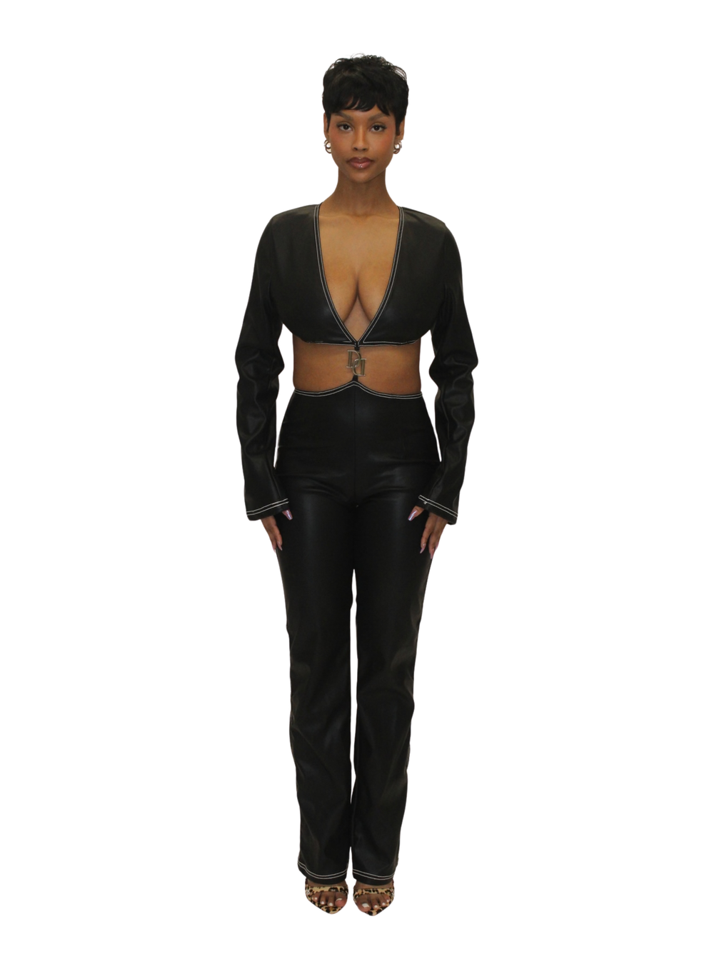Leather Dream Jumpsuit Black
