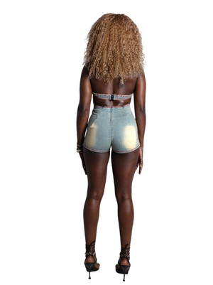 Denim Dream Washed Romper