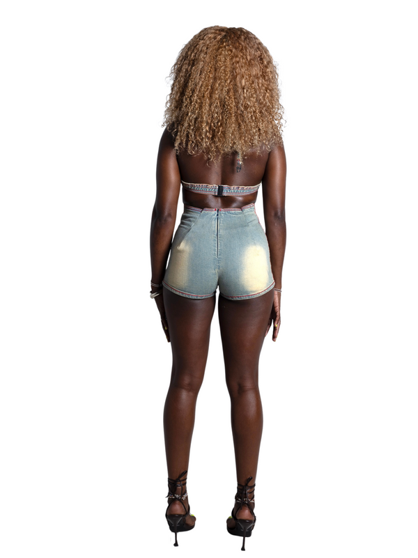 Denim Dream Washed Romper