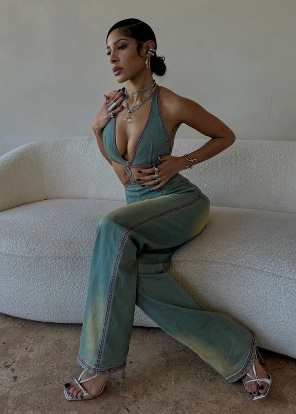Denim Dream Washed Jumpsuit